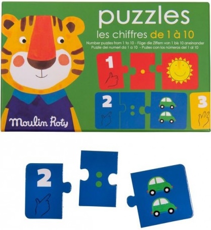 Puzzles Les chiffres Les Popipop - Moulin Roty